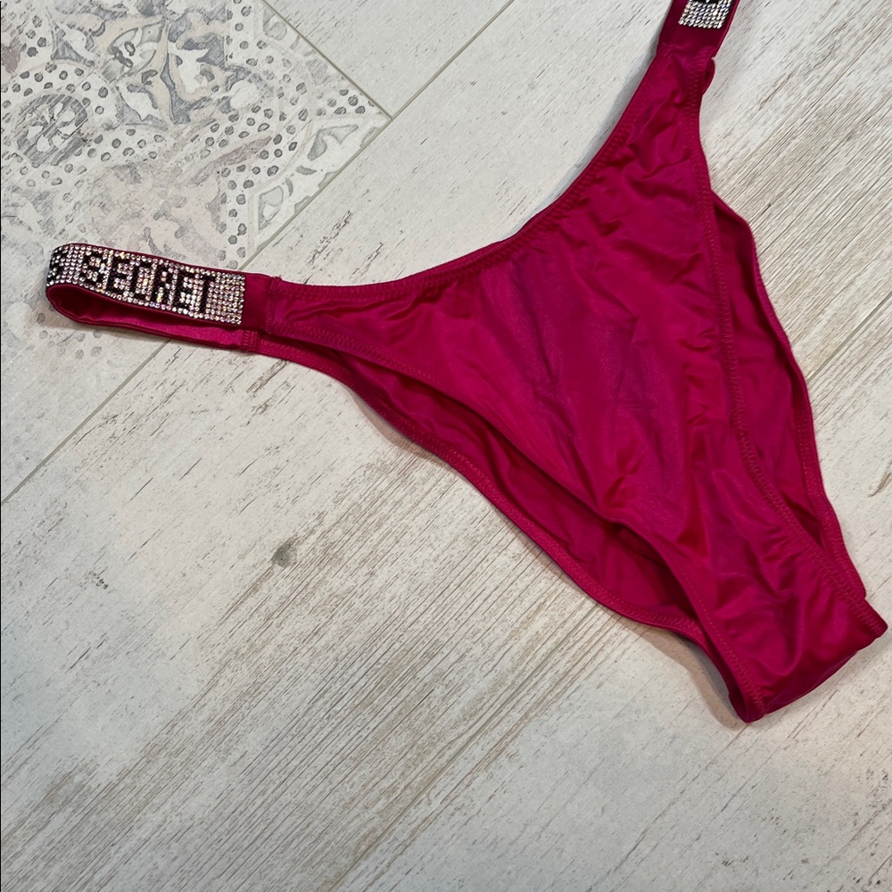 Victorias Secret Hot Pink Very Sexy Brazilian Panties Size Large - Picture 2 of 8